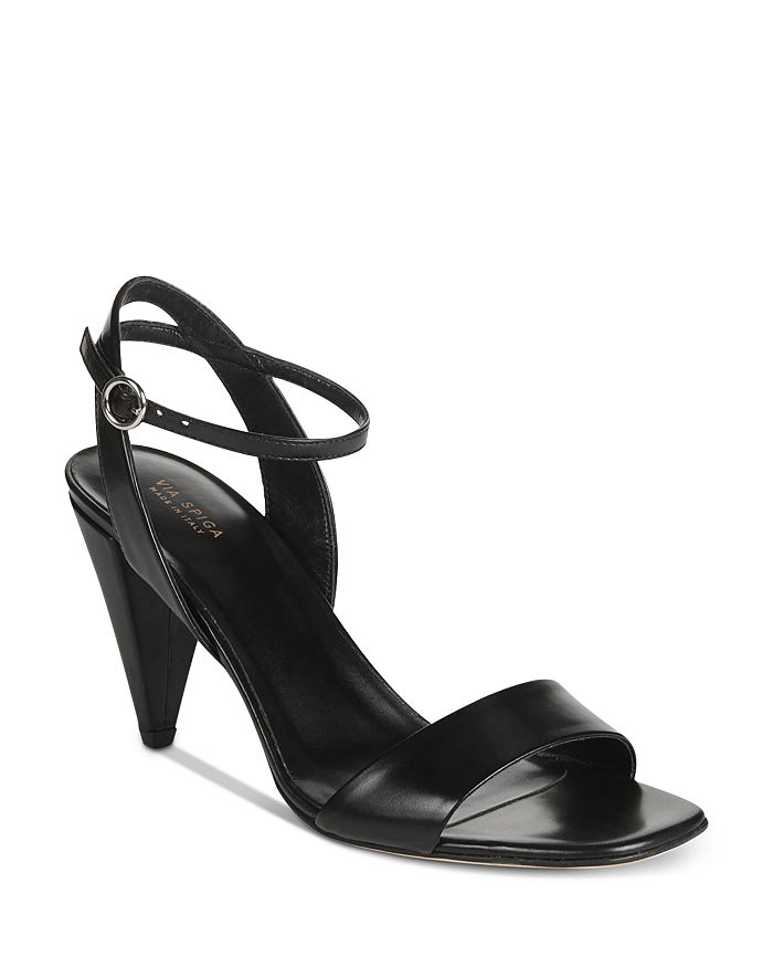 Via Spiga Women's Ria Cone Heel Strappy Sandals In Black