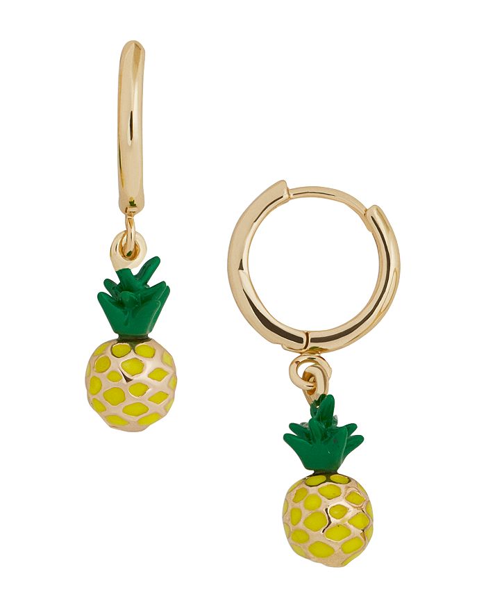 BAUBLEBAR Clover Pineapple Charm Huggie Drop Earrings Bloomingdale s