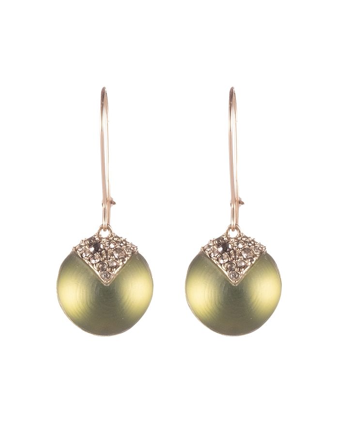 Alexis Bittar Crystal Embellished Sphere Drop Earrings In Light Sage