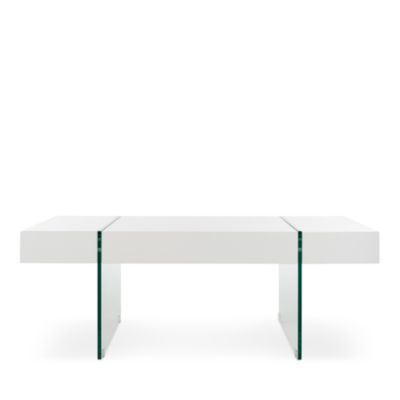 safavieh home jacob white and glass leg coffee table