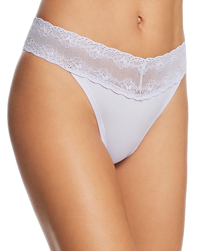 Natori Bliss Perfection Thong In Frosted Purple