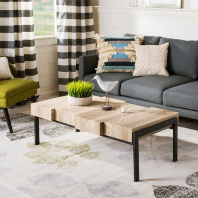 Couture Alexander Rectangular Contemporary Rustic Coffee Table