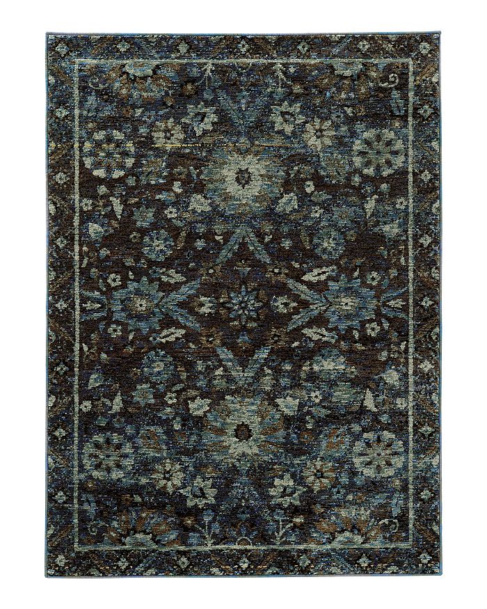 Oriental Weavers Andorra 7124a Area Rug, 3'3 X 5'2 In Navy/blue