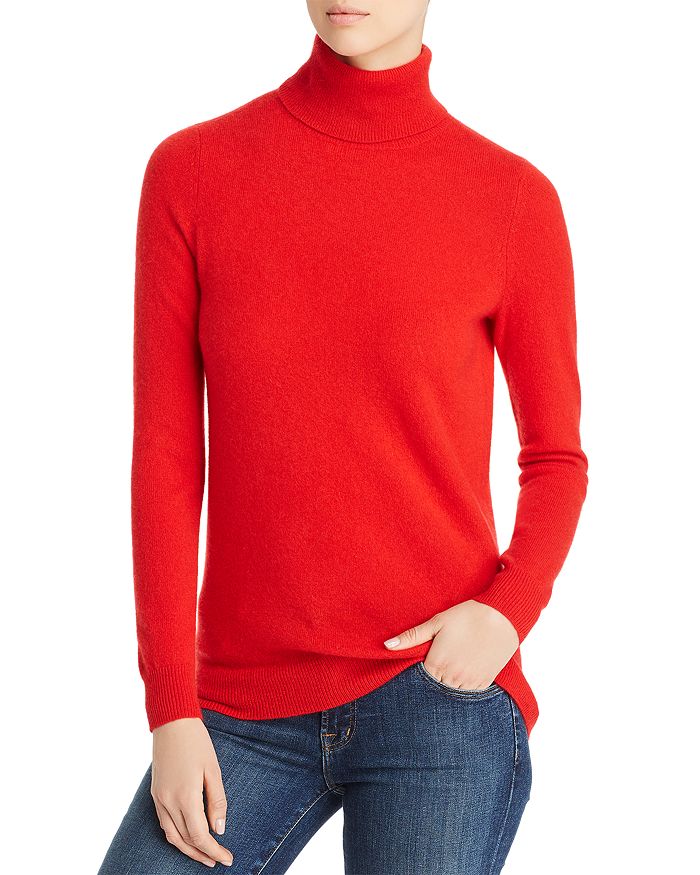 C By Bloomingdale's Cashmere Turtleneck Sweater - 100% Exclusive In Bright Red