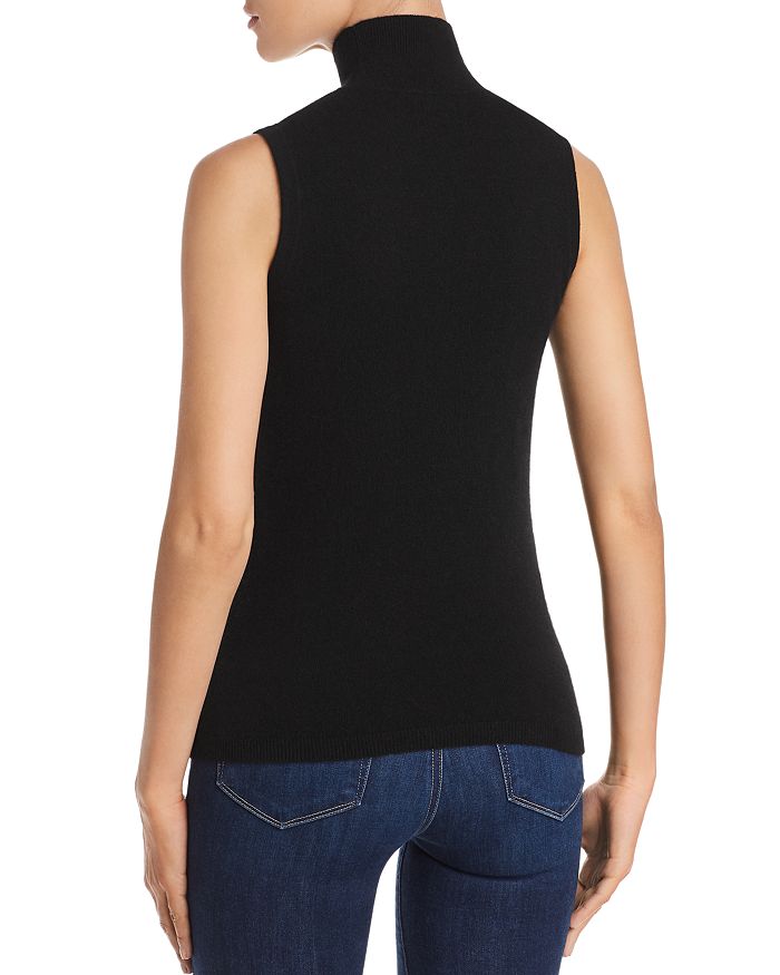 Shop C By Bloomingdale's Sleeveless Cashmere Sweater - 100% Exclusive In Black