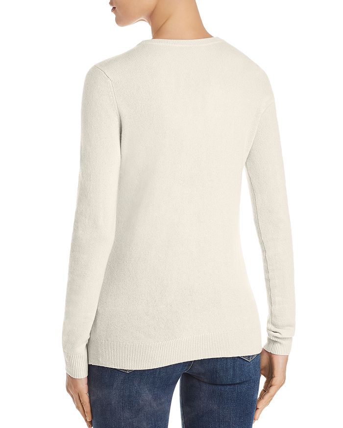 Shop C By Bloomingdale's Crewneck Cashmere Sweater - 100% Exclusive In Ivory