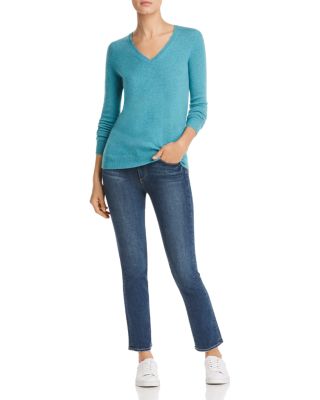 ladies cotton v neck sweaters