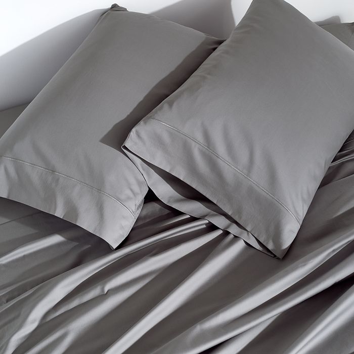 Shop Donna Karan Silk Indulgence Cotton/silk King Pillowcase, Pair In Gray