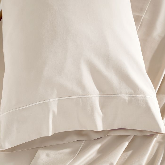 Shop Donna Karan Silk Indulgence Cotton/silk Flat Sheet, King In Ivory