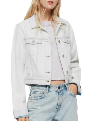 all saints cropped denim jacket