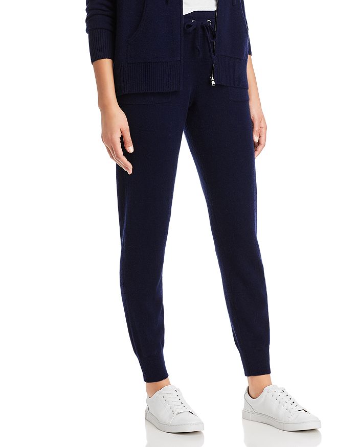 C By Bloomingdale's Cashmere Jogger Trousers - 100% Exclusive In Navy