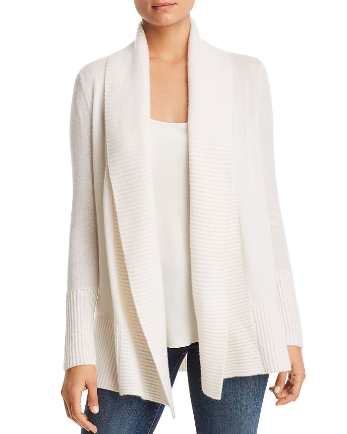 C By Bloomingdale's Shawl-collar Cashmere Cardigan - 100% Exclusive In Ivory