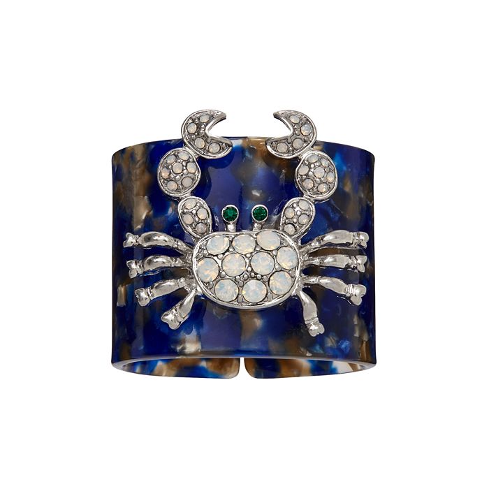 Shop Joanna Buchanan Crab Napkin Rings, Set Of 4 In Sapphire