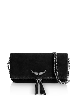 black suede crossbody