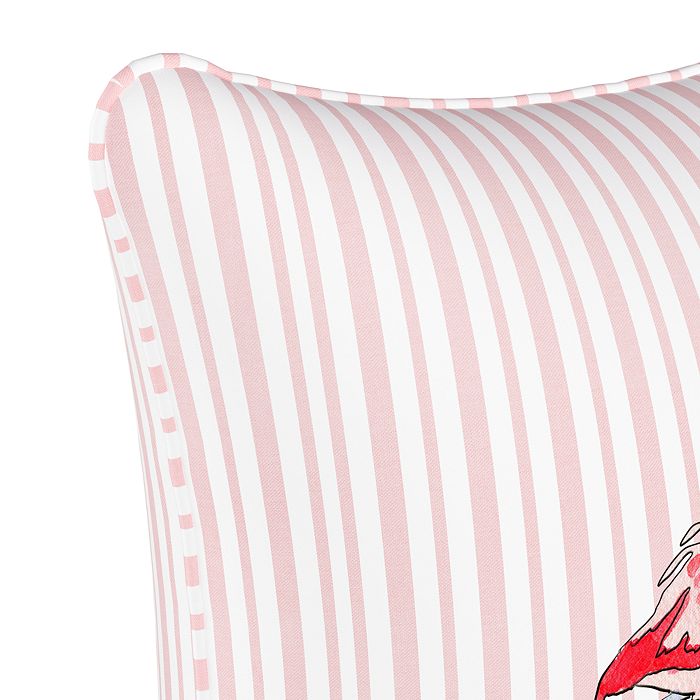 Shop Cloth & Company Gray Malin X Cloth & Co. Zoey Pillow, 20 X 20 In Flamingo Stripe
