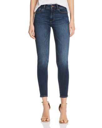 DL1961 Florence Mid Rise Instasculpt Skinny Jeans in Write | Bloomingdale's