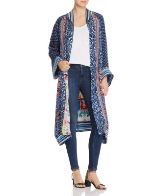 long silk kimono jacket