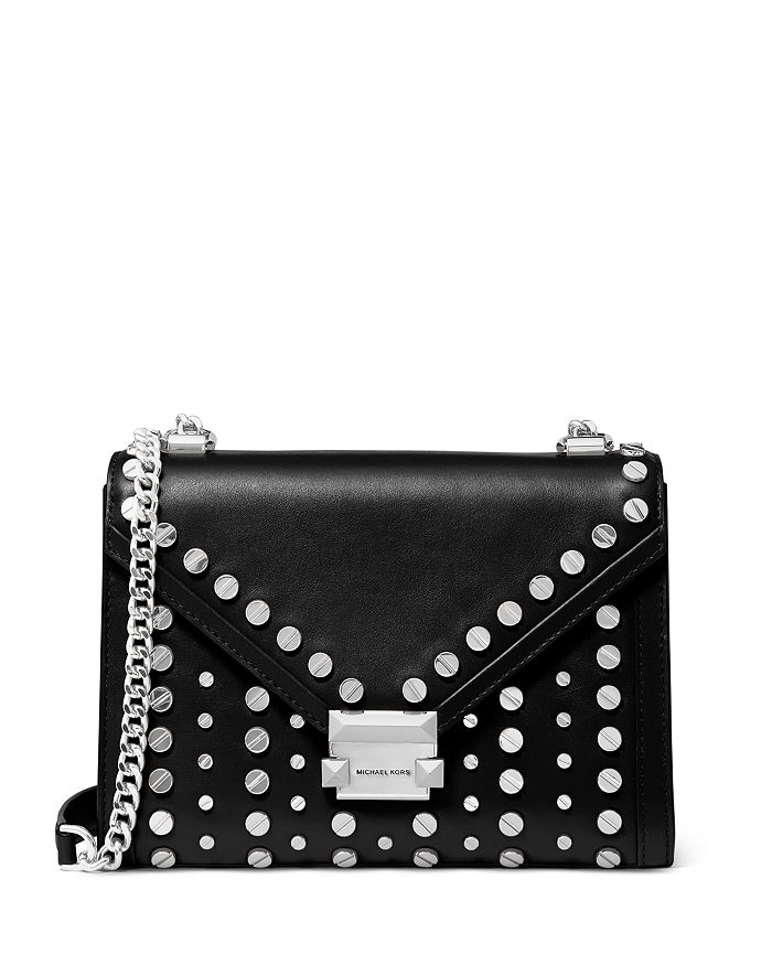 Michael kors whitney large studded leather convertible shoulder new arrivals bag