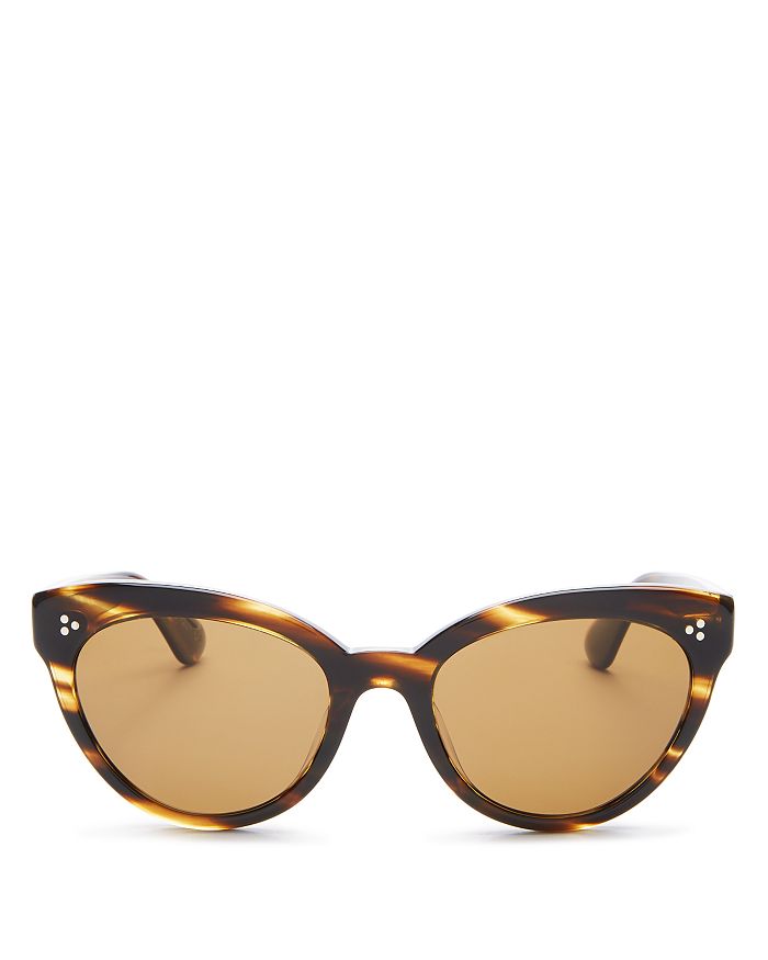 Oliver Peoples Women's Roella Polarized Cat Eye Sunglasses, 55mm ...
