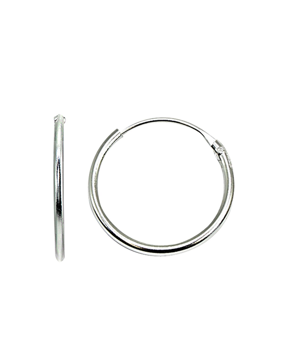 Aqua Tiny Hoop Earrings