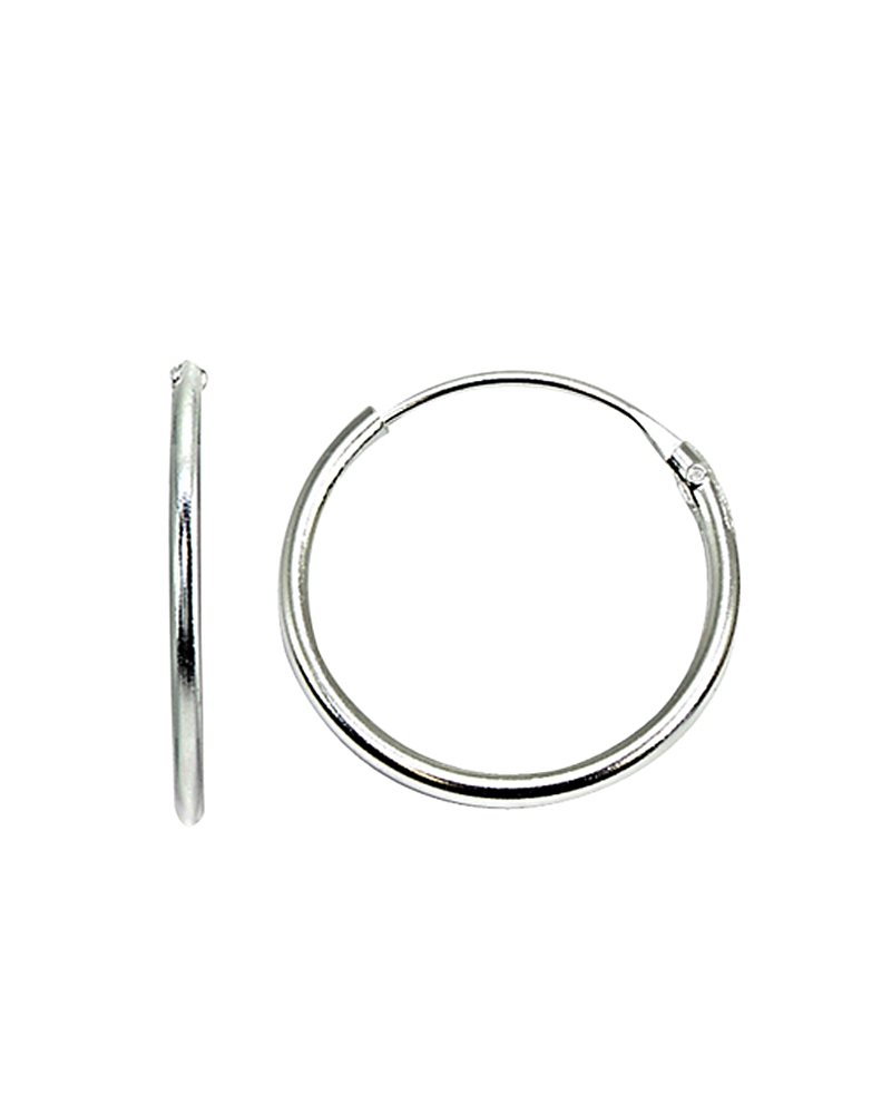 Aqua Tiny Hoop Earrings In 18k Gold-plated Sterling Silver Or Sterling Silver - Exclusive In Silver