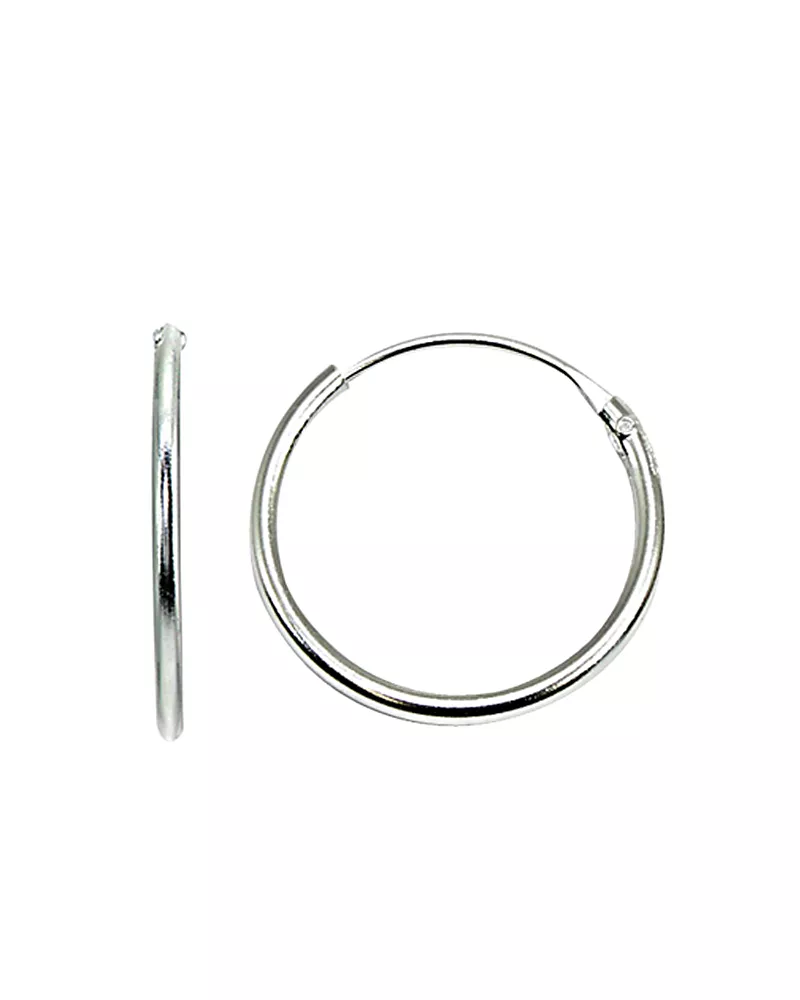 Aqua Tiny Hoop Earrings in 18K Gold-Plated Sterling Silver or Sterling Silver - Exclusive