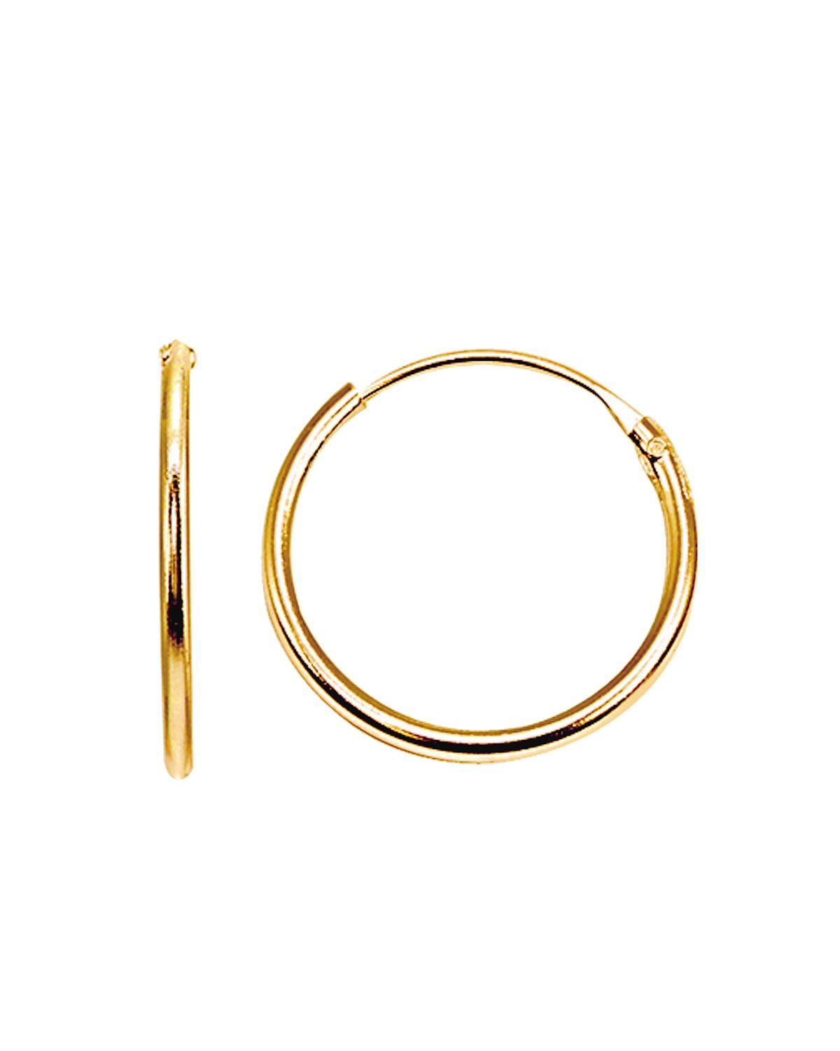 Aqua Tiny Hoop Earrings