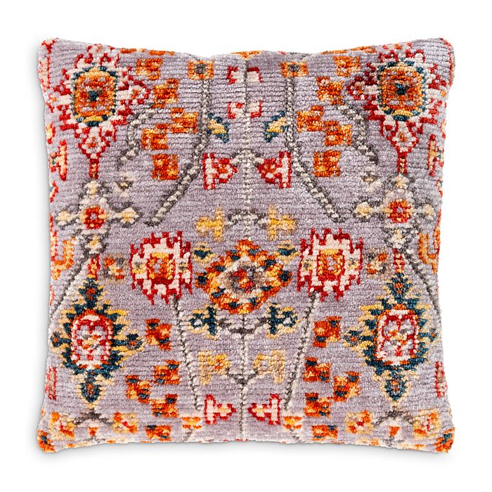Surya Savona Gray Red Throw Pillow 27 X 27 Bloomingdale S