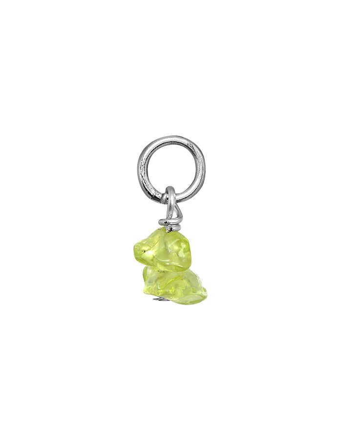 Aqua Stone Chip Charm In Sterling Silver Or 18k Gold-plated Sterling Silver - 100% Exclusive In Peridot/silver
