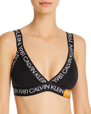 UPC 011531900981 product image for Calvin Klein 1981 Bold Logo Unlined Bralette | upcitemdb.com