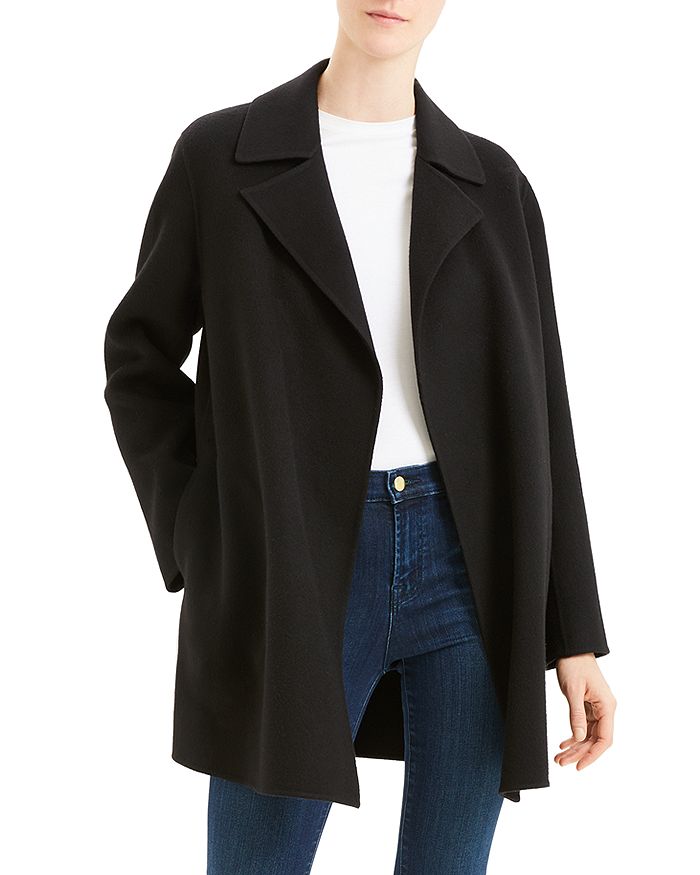 THEORY DOUBLE-FACED WOOL & CASHMERE COAT,J0701401