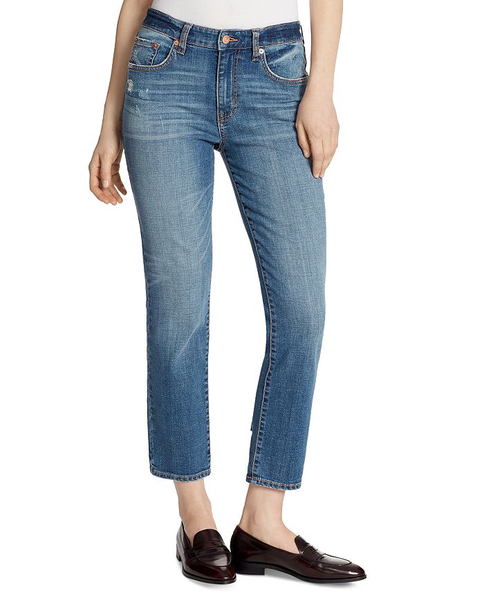 Ella Moss High-Rise Slim Straight Ankle Jeans in McKinney | Bloomingdale's