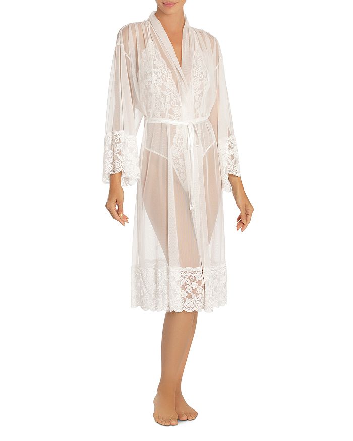 IN BLOOM BY JONQUIL IN BLOOM BY JONQUIL SHEER MESH AND LACE ROBE,SYY035