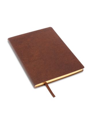 Pebbled Leather Lined Journal