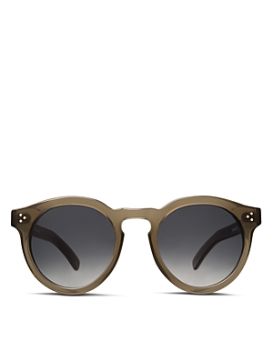 Illesteva Women's Leonard Ii Round Sunglasses, 50mm In Olive/gray