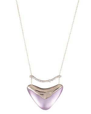 ALEXIS BITTAR PAVE CRYSTAL & LUCITE-DETAIL PENDANT NECKLACE, 16,AB84N023187