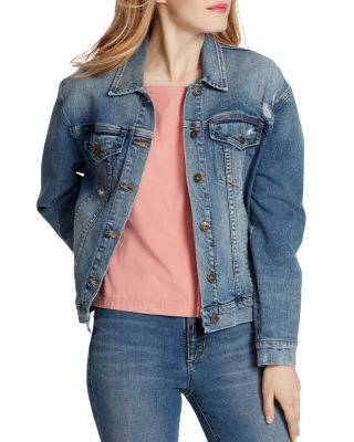 Ella Moss Distressed Denim Jacket Bloomingdale s