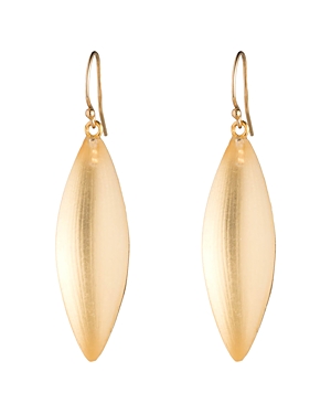 ALEXIS BITTAR TEXTURED LUCITE SLIVER DROP EARRINGS,LC00E060020