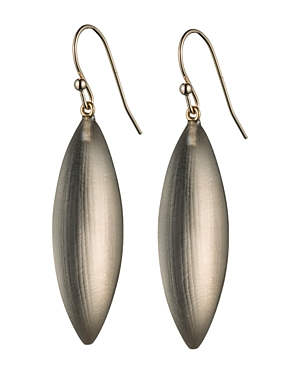 ALEXIS BITTAR TEXTURED LUCITE SLIVER DROP EARRINGS,LC00E060059