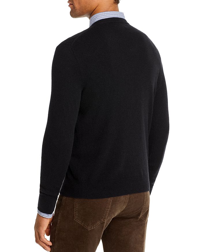 Shop The Men's Store At Bloomingdale's Cashmere V-neck Sweater - 100% Exclusive In Black