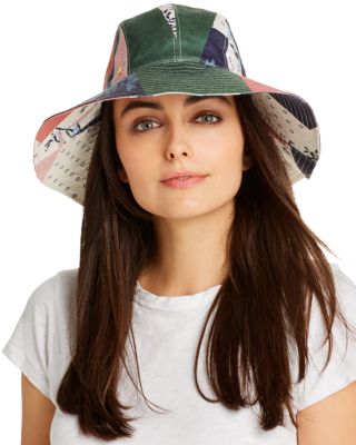 Patchwork Bucket Hat - Multi-color