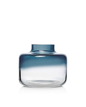 Nude Glass - Magnolia Steel Blue Wide Vase