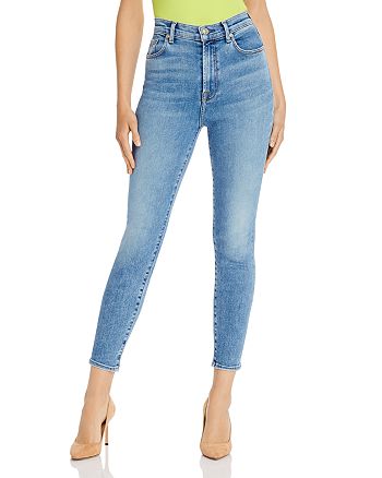 7 For All Mankind Skinny Ankle Jeans in Luxe Vintage Beau Blue 