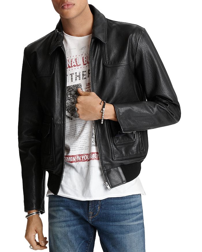 John varvatos online leather jacket bloomingdales