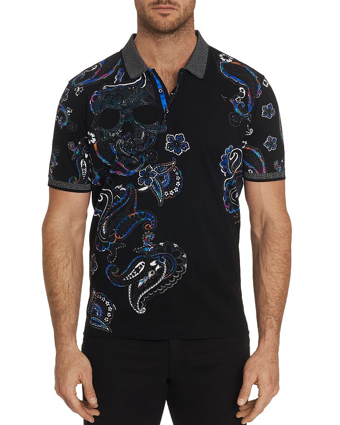 Robert graham skull clearance island polo