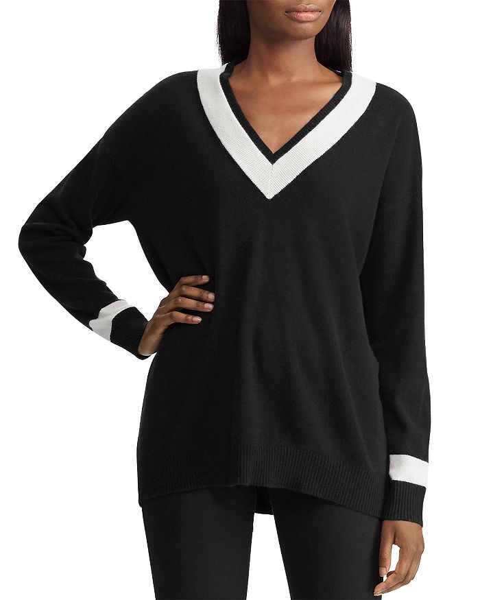 Ralph Lauren Washable Cashmere Cricket Sweater 100 Exclusive