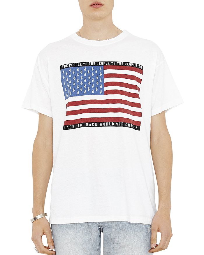The People Vs Peace America Graphic Tee In White