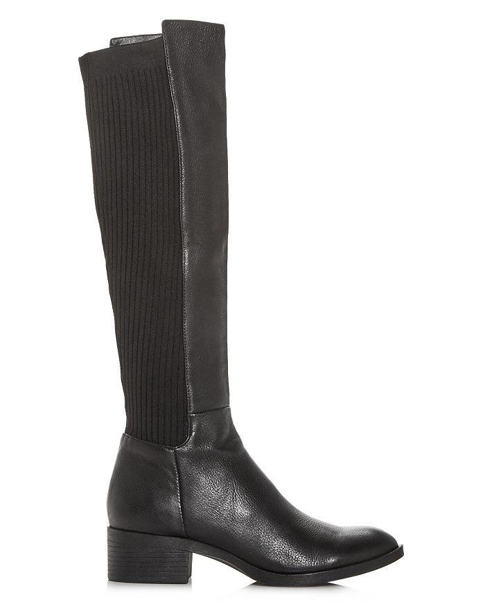 Shop Kenneth Cole Women's Levon Block-heel Boots In Black Leather