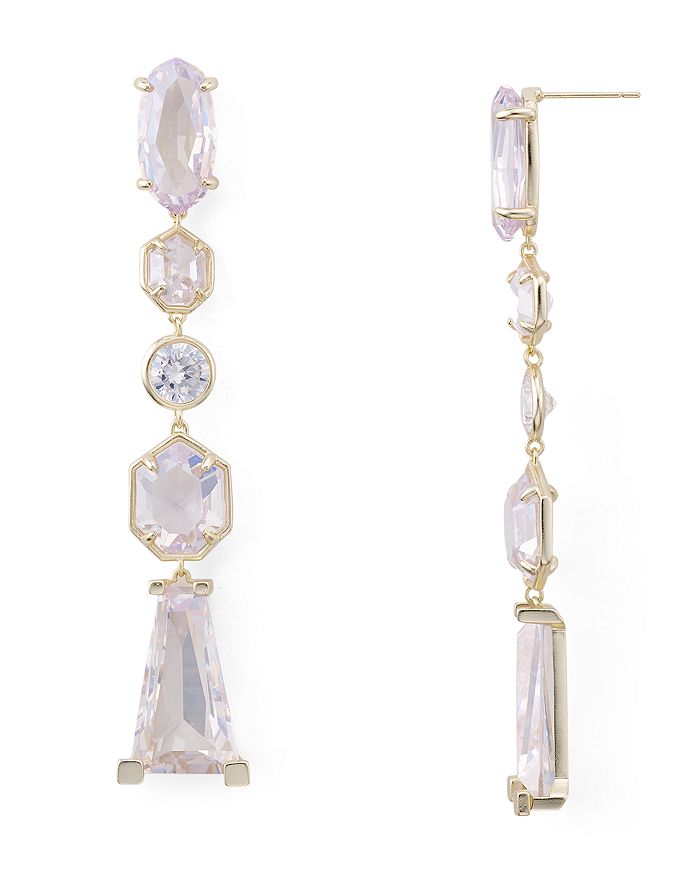 Kendra Scott Gracelynn Linear Drop Earrings In Gold/lustre Glass | ModeSens