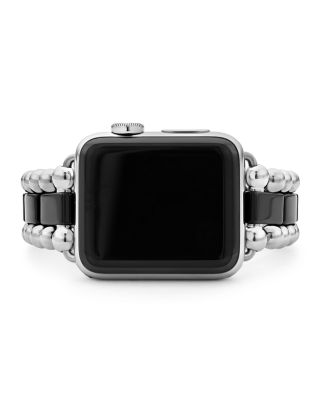 Smart Caviar Black Ceramic Apple™ Watch Bracelet, 38-44mm